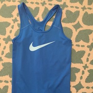 Blue Nike Dry Fit Athletic Tank Top